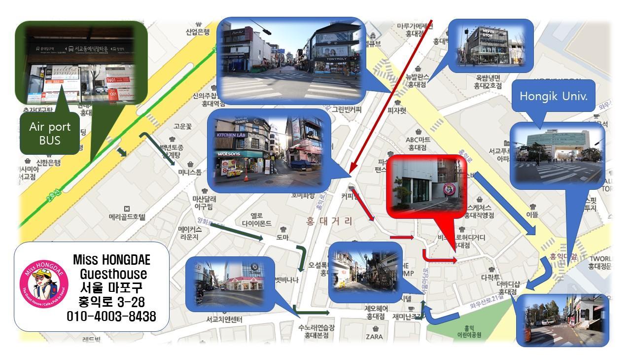 Miss Hongdae Guest House Seoul Ngoại thất bức ảnh